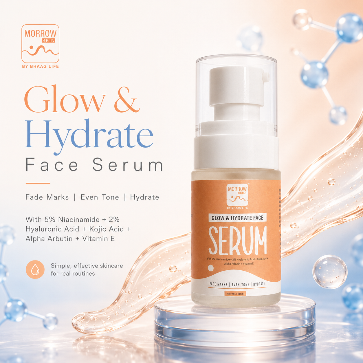 Morrow Skin Glow & Hydrate Brightening Serum 30 - ML