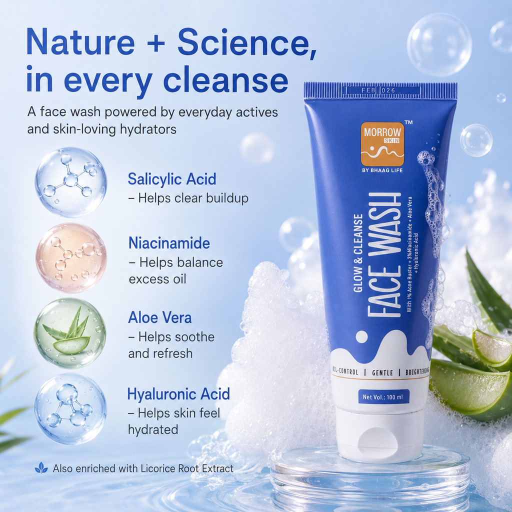 Glow & Cleanse Face Wash Morrow Skin - 100 ML