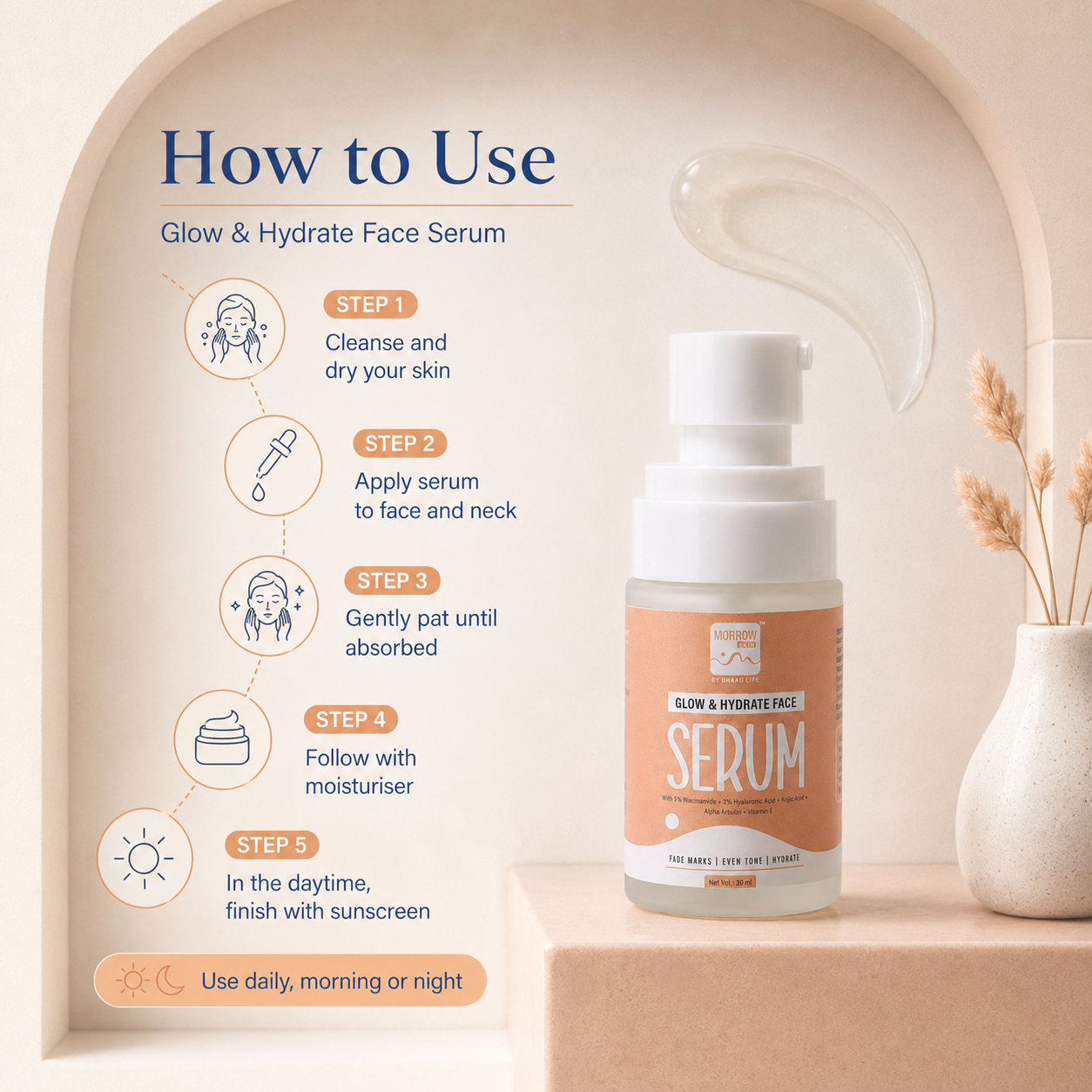 Morrow Skin Glow & Hydrate Brightening Serum 30 - ML